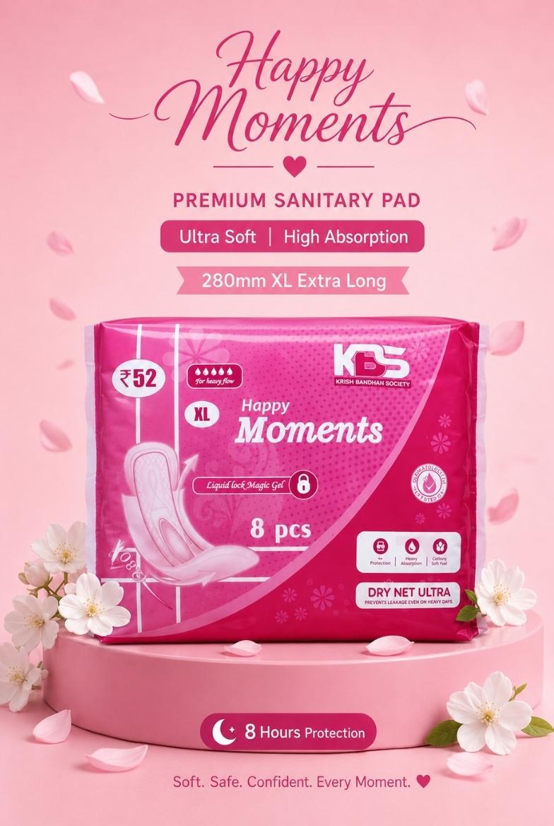 Happy Moments Premium Sanitary Pad pack
